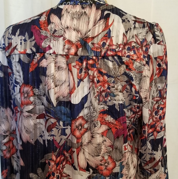 Colorful Silver Blouse - Picture 4 of 6